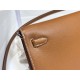 Hermes Kelly Elan 28cm Madame Leather Gold Silver-Metal WAX High