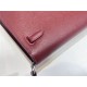 Hermes Kelly Elan 28cm Madame Leather Bordeaux Silver-Metal WAX High