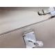 Hermes Kelly Elan 28cm Madame Leather Trench Silver-Metal WAX High