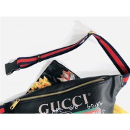 Gucci Coco Capitán logo belt bag 493869 Black High