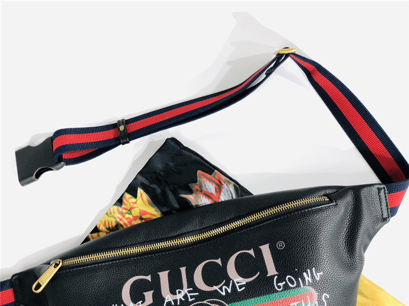 Gucci Coco Capitán logo belt bag 493869 Black High