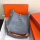 Hermes Evelyne III PM Bag Calfskin In Grey-Blue High