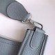 Hermes Evelyne III PM Bag Calfskin In Grey-Blue High