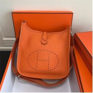 Hermes Evelyne III PM Bag Calfskin In Orange High