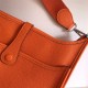 Hermes Evelyne III PM Bag Calfskin In Orange High