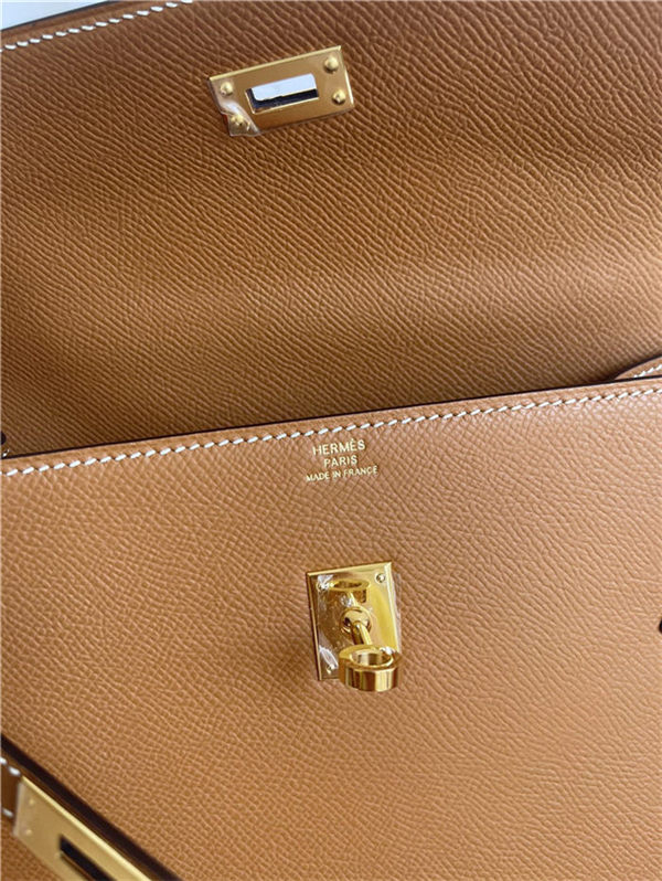 Hermes Kelly Sellier 25 Epsom WAX Gold High