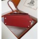 Hermes Kelly Sellier 25 Epsom WAX Red High