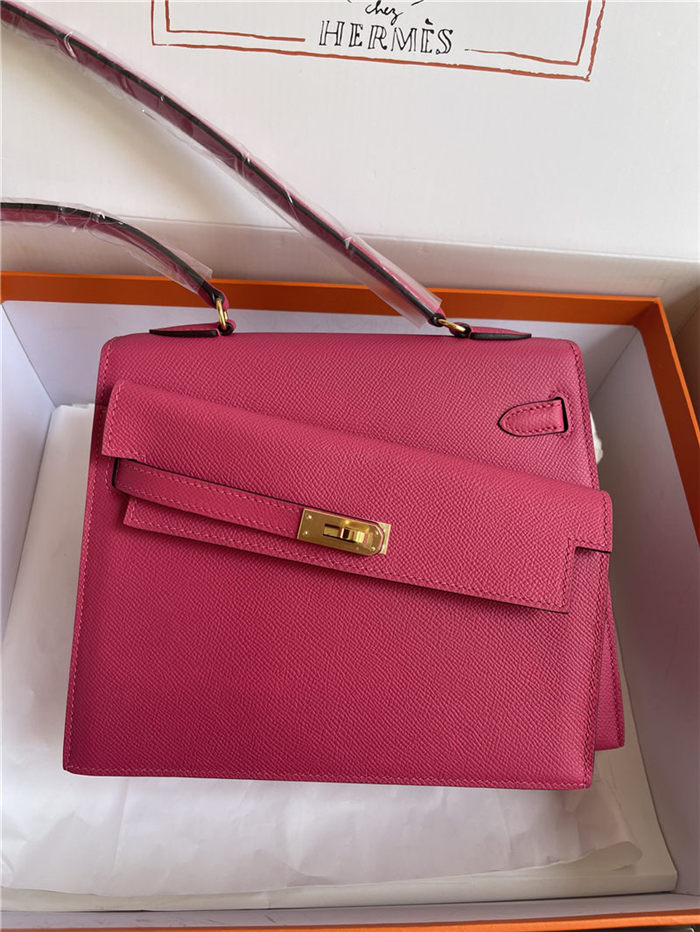 Hermes Kelly Sellier 25 Epsom WAX Fuchsia High