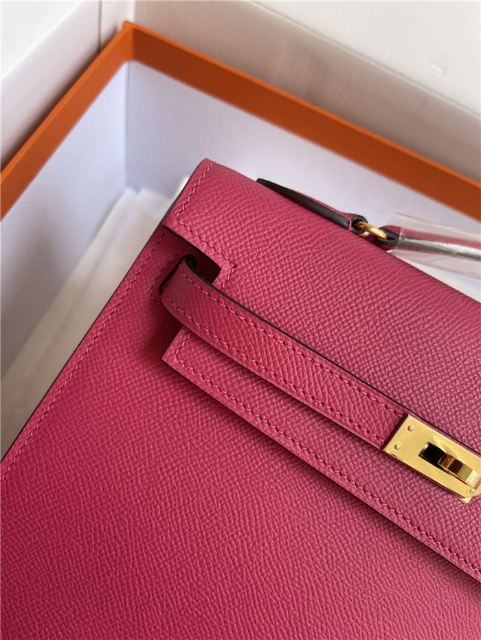 Hermes Kelly Sellier 25 Epsom WAX Fuchsia High