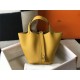 Hermes Picotin Lock 18/22 Bag Togo Leather In Jaune Ambre WAX High