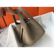 Hermes Picotin Lock 18/22 Bag Togo Leather In Trench-Silver WAX High