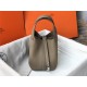 Hermes Picotin Lock 18/22 Bag Togo Leather In Trench-Silver WAX High