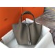 Hermes Picotin Lock 18/22 Bag Togo Leather In Etoupe-Silver WAX High