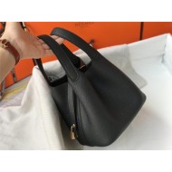 Hermes Picotin Lock 18/22 Bag Togo Leather In Black-Gold WAX High