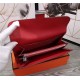 Hermes Constance Long Wallet Calfskin In Red High