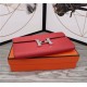 Hermes Constance Long Wallet Calfskin In Red High