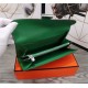 Hermes Constance Long Wallet Calfskin In Green High