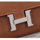 Hermes Constance Long Wallet Calfskin In Camel High