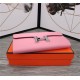 Hermes Constance Long Wallet Calfskin In Pink High