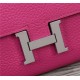 Hermes Constance Long Wallet Calfskin In Fuchsia High