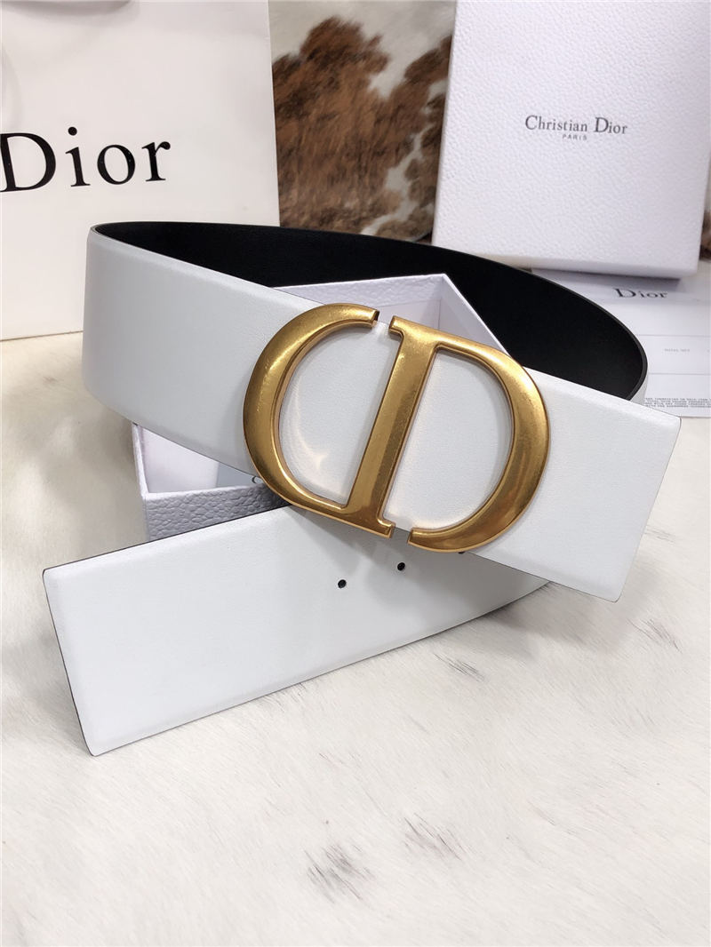 Dior 30 MONTAIGNE BELT 70MM Calfskin Black&White High