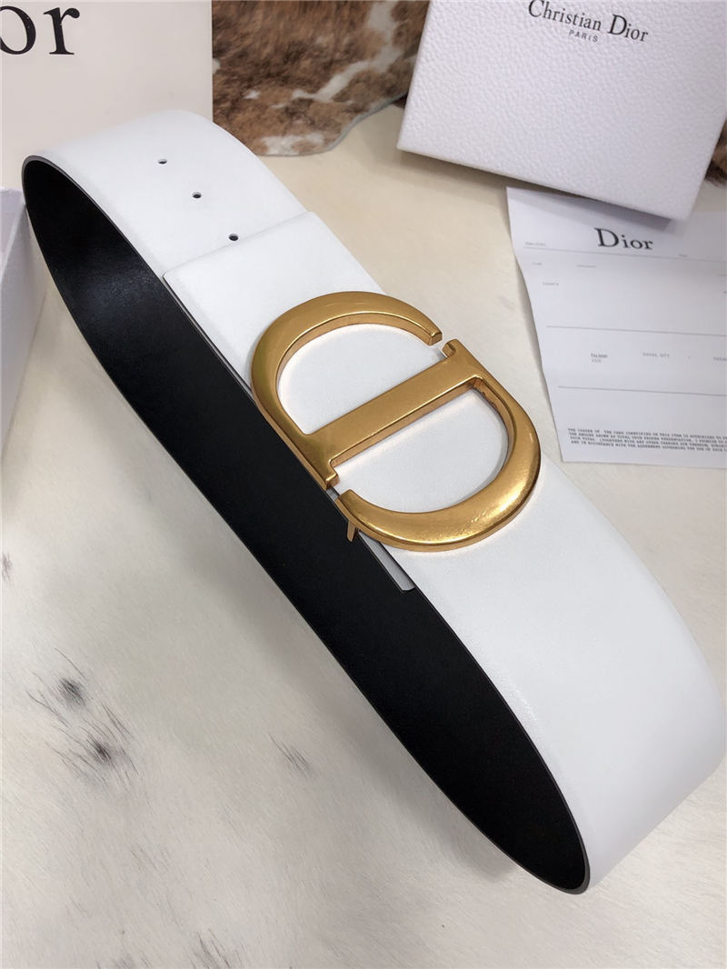 Dior 30 MONTAIGNE BELT 70MM Calfskin Black&White High