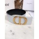 Dior 30 MONTAIGNE BELT 70MM Calfskin Black&White High