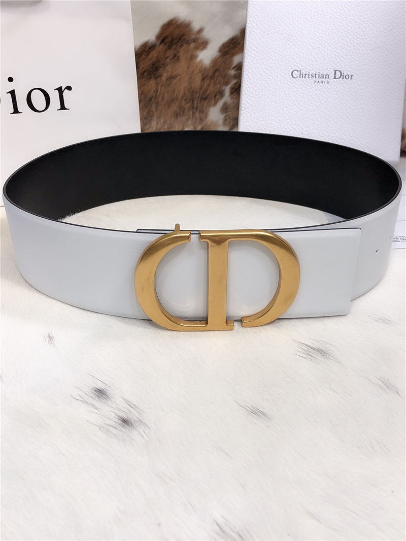 Dior 30 MONTAIGNE BELT 70MM Calfskin Black&White High