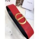 Dior 30 MONTAIGNE BELT 70MM Calfskin Black&Red High