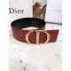 Dior 30 MONTAIGNE BELT 70MM Calfskin Black&Wine High