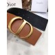 Dior 30 MONTAIGNE BELT 70MM Calfskin Black&Camel High