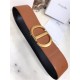 Dior 30 MONTAIGNE BELT 70MM Calfskin Black&Camel High