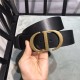 Dior 30 MONTAIGNE BELT 40MM Ultrasmooth Calfskin Black High