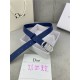 Dior SADDLE BELT 30MM Smooth Calfskin Royal Blue High