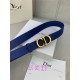 Dior SADDLE BELT 30MM Smooth Calfskin Royal Blue High