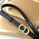 Dior SADDLE BELT 20MM Smooth Calfskin Black High