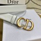 Dior SADDLE BELT 30MM Ultrasoft Calfskin Black&White High