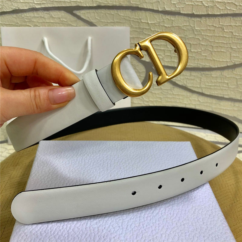 Dior SADDLE BELT 30MM Ultrasoft Calfskin Black&White High