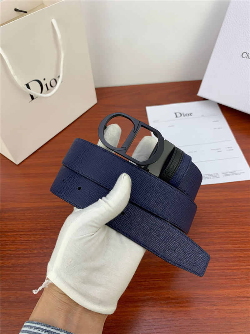 Dior CD BELT 35MM Epsom Calfskin Navy/Black High