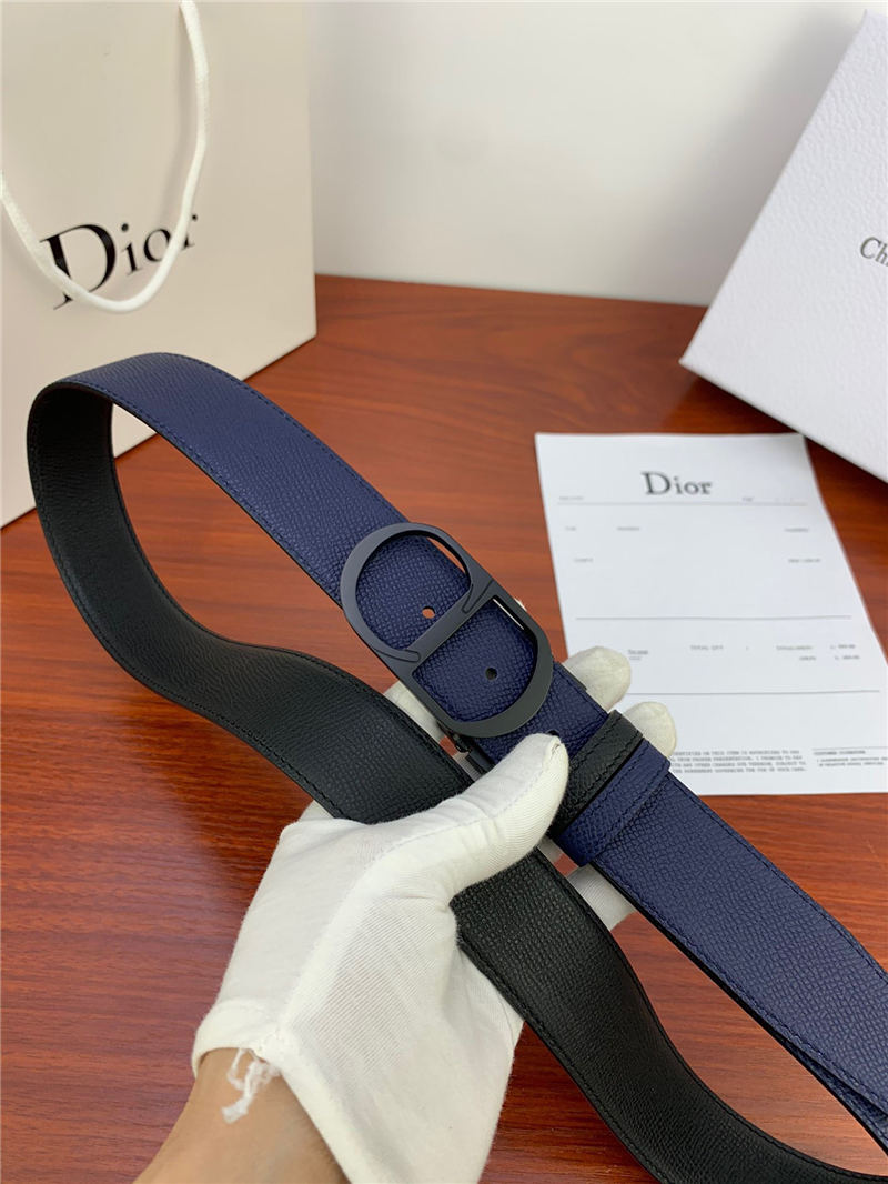 Dior CD BELT 35MM Epsom Calfskin Navy/Black High