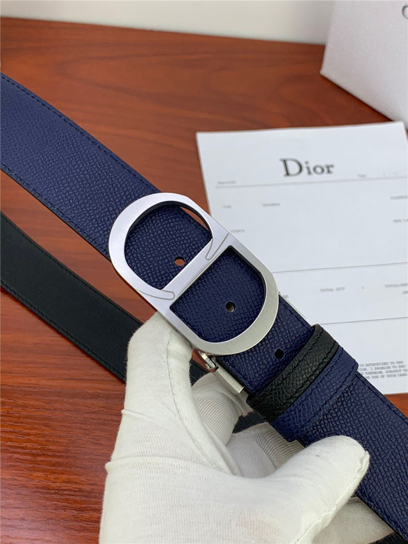 Dior CD BELT 35MM Epsom Calfskin Navy/Black High