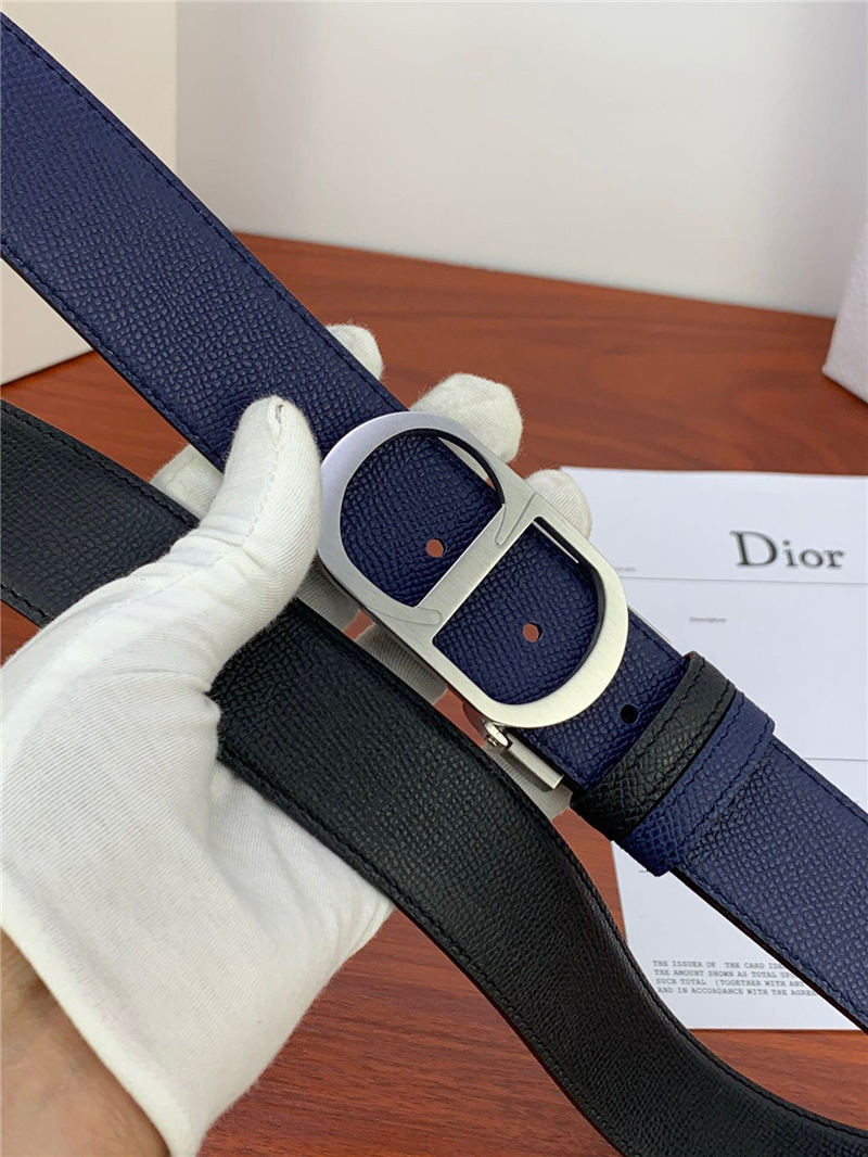 Dior CD BELT 35MM Epsom Calfskin Navy/Black High