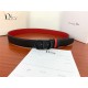 Dior CD BELT 35MM Epsom Calfskin Red/Black High