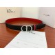 Dior CD BELT 35MM Epsom Calfskin Red/Black High