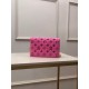 Louis Vuitton POCHETTE COUSSIN Monogram-embossed lambskin Pink/Purple M80745 High