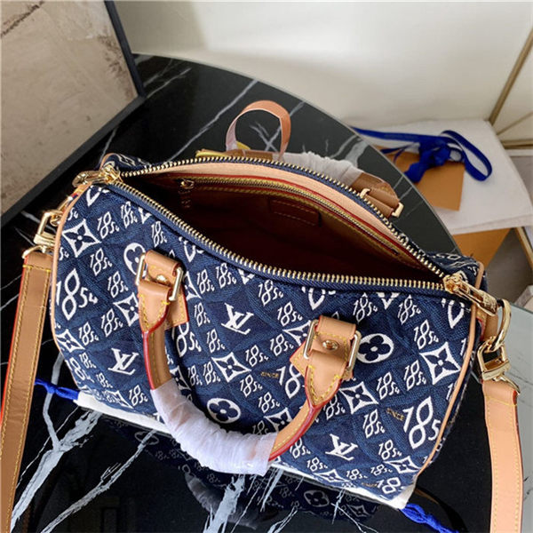 Louis Vuitton SINCE 1854 SPEEDY BANDOULIÈRE 25 Blue M57400 High