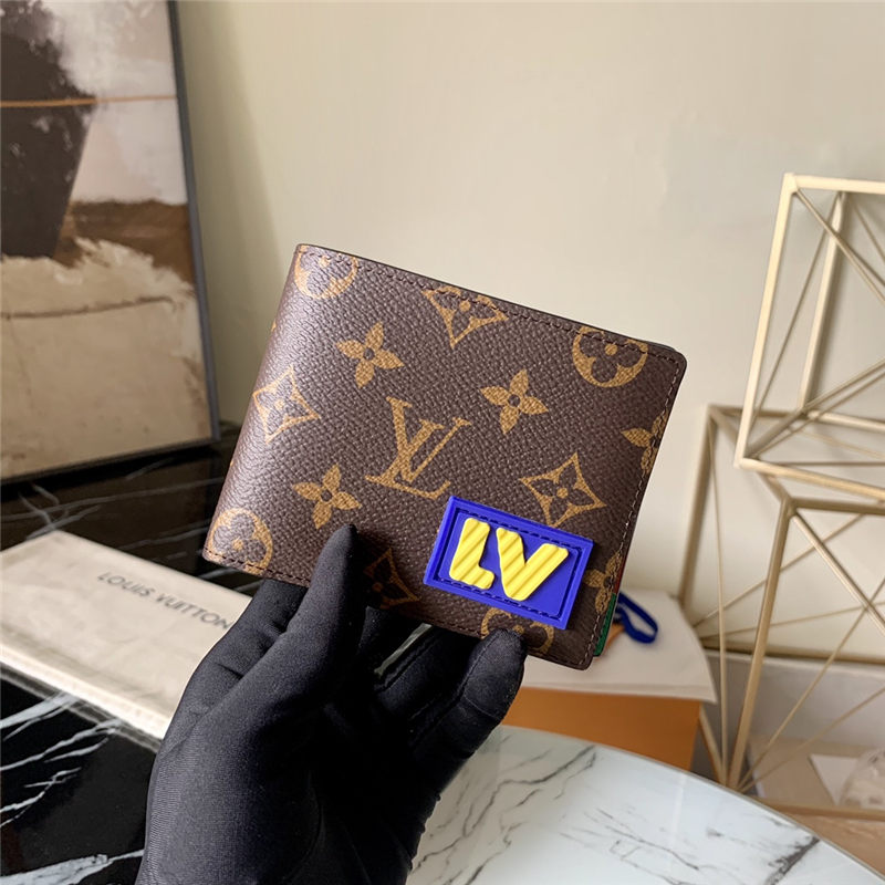 Louis Vuitton MULTIPLE WALLET Monogram LV Rubber M45789 High