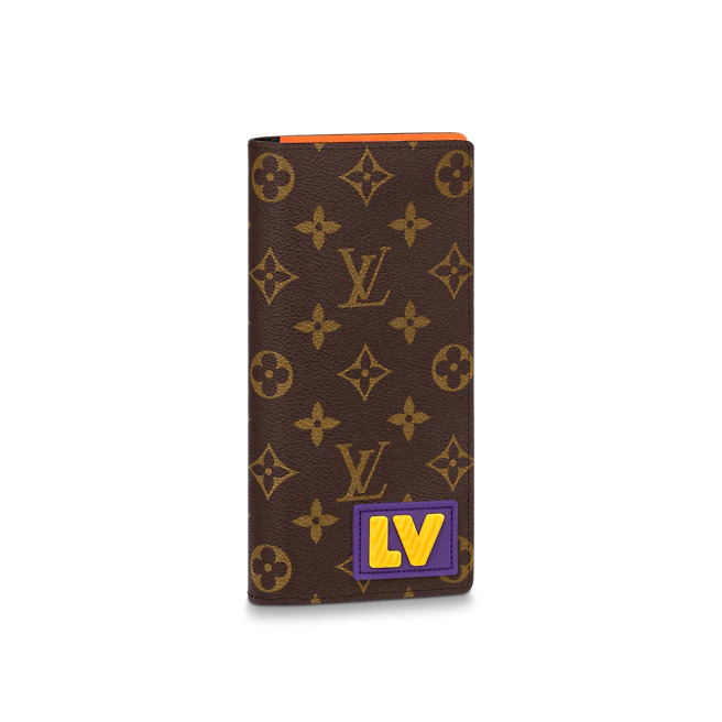 Louis Vuitton BRAZZA WALLET Monogram LV Rubber M80523 High