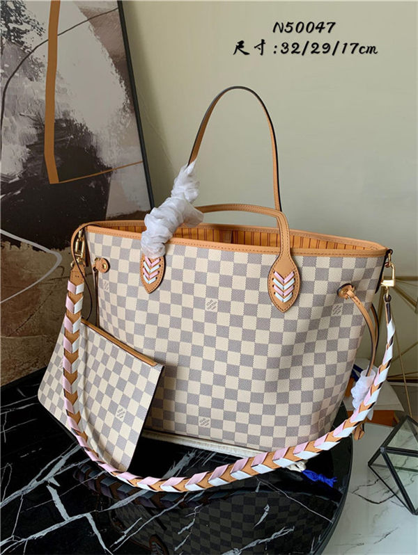 Louis Vuitton NEVERFULL MM Damier Azur N50047 High