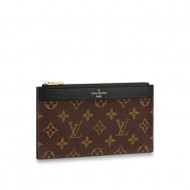 Louis Vuitton SLIM PURSE Monogram Black M80348 High